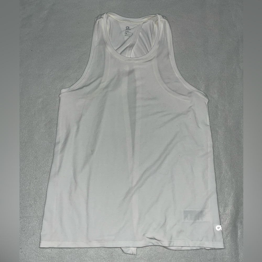 White Athletic Tank Top